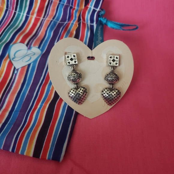 Brighton Vintage Heart ❤ Earrings 3 tier - Picture 4 of 13
